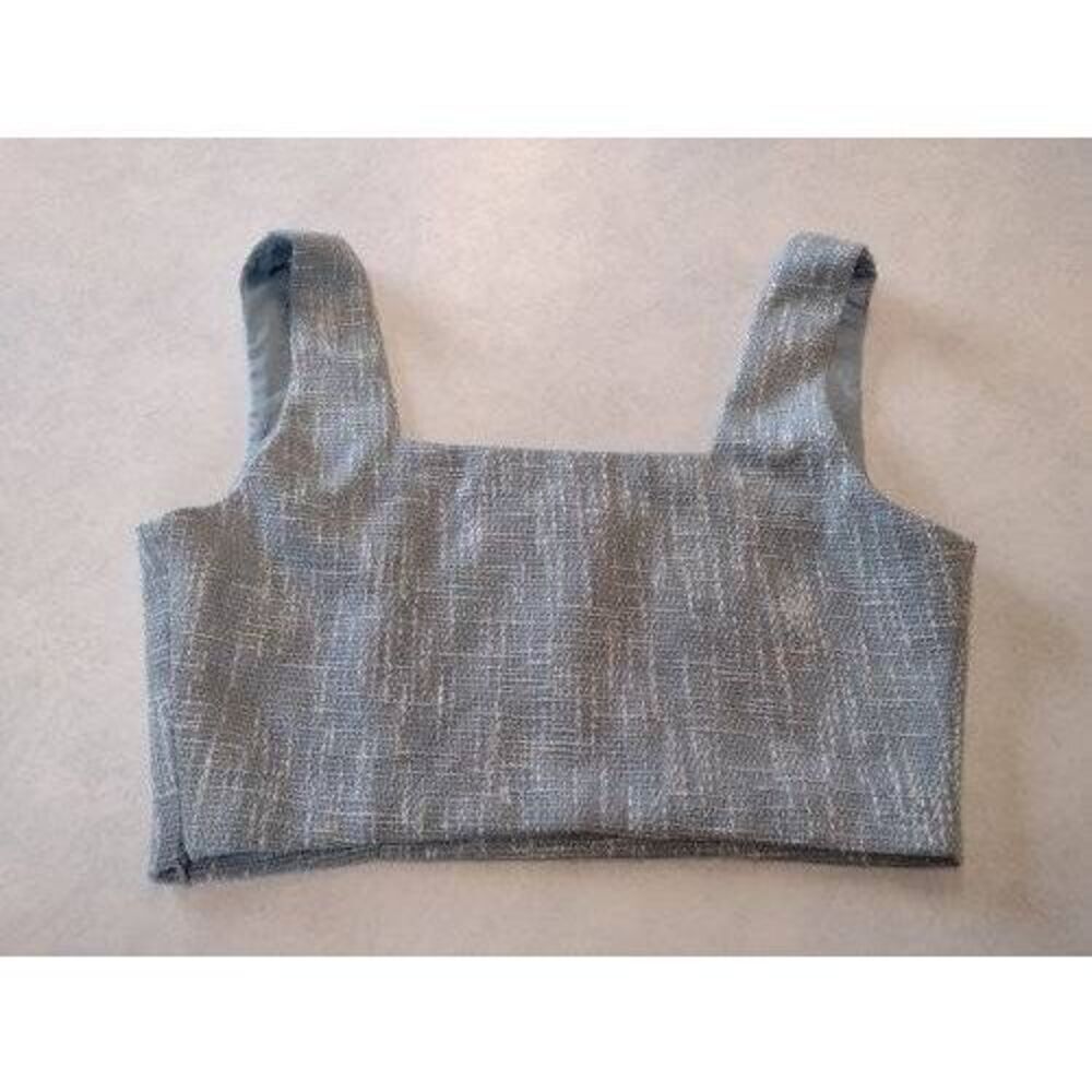 Lulus Size M Blue Crop Top - Picture 2 of 5